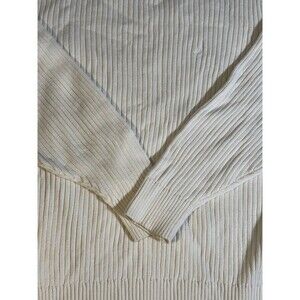 Nautica Cable Knit Pullover Sweater Men's Size XXL Cream Off White Streetwear